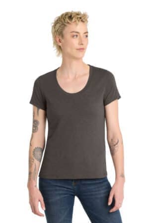 HEATHERED CHARCOAL HEATHERED CHARCOAL DT7501 district women's flex scoop neck tee
