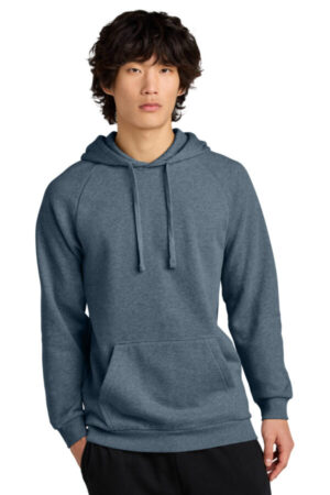 FLINT BLUE HEATHER DT7800 district cloud fleece hoodie