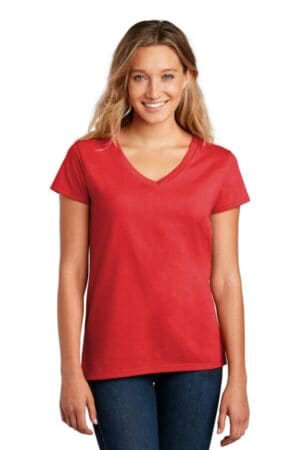 RUBY RED DT8001 district women's re-tee v-neck