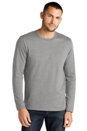 LIGHT HEATHER GREY DT8003 district re-tee long sleeve