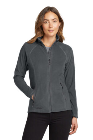 GREY STEEL EB225 eddie bauer women's full-zip microfleece jacket