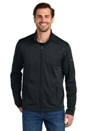 BLACK EB2460 eddie bauer smooth mid layer fleece full-zip