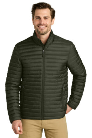 OLIVE GREEN EB514 eddie bauer packable quilted full-zip