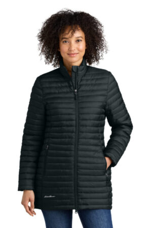 BLACK EB515 eddie bauer women's packable quilted full-zip