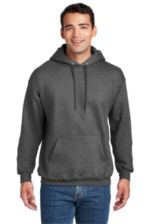 OXFORD GRAY F170 hanes ultimate cotton-pullover hooded sweatshirt