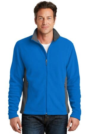 SKYDIVER BLUE/ BATTLESHIP GREY F216 port authority colorblock value fleece jacket