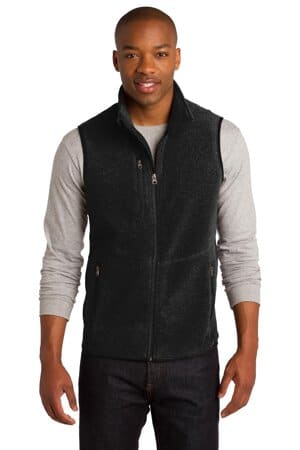 BLACK/ BLACK F228 port authority r-tek pro fleece full-zip vest