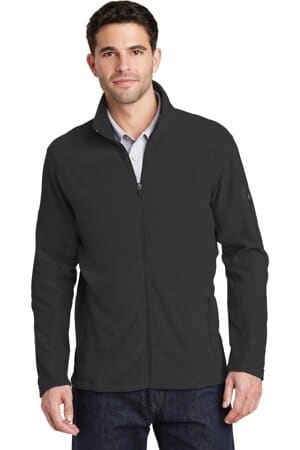 BLACK/ BLACK F233 port authority summit fleece full-zip jacket