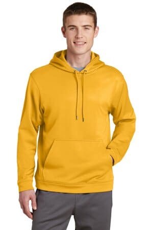 GOLD F244 sport-tek sport-wick fleece hooded pullover