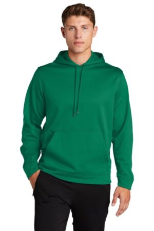 KELLY GREEN F244 sport-tek sport-wick fleece hooded pullover