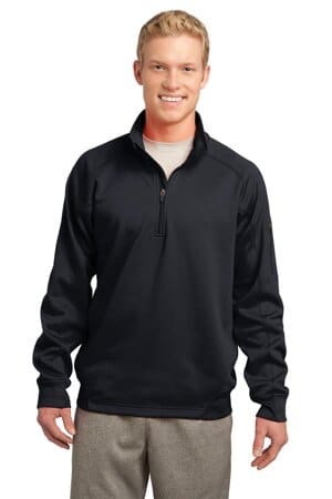 BLACK F247 sport-tek tech fleece 1/4-zip pullover