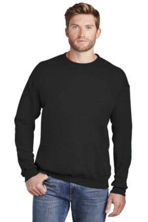 BLACK F260 hanes ultimate cotton-crewneck sweatshirt