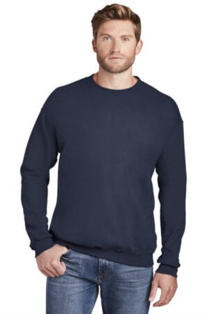 NAVY F260 hanes ultimate cotton-crewneck sweatshirt
