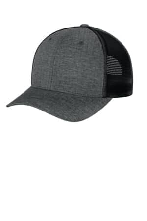 MELANGE CHARCOAL/ BLACK MELANGE CHARCOAL/ BLACK FF110M flexfit 110 mesh cap