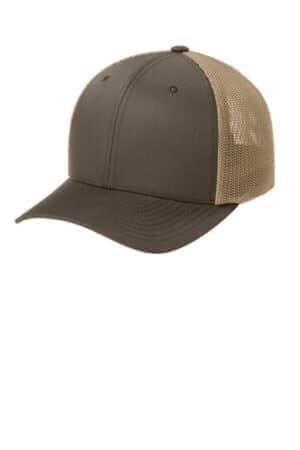 BROWN/ KHAKI BROWN/ KHAKI FF6511 flexfit trucker mesh cap