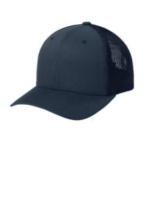 NAVY FF6511 flexfit trucker mesh cap