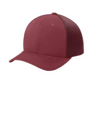 MAROON FF6533 flexfit ultrafiber airmesh cap