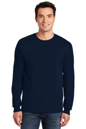 NAVY G2400 gildan-ultra cotton 100% us cotton long sleeve t-shirt