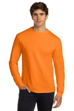 S. ORANGE S. ORANGE G2400 gildan-ultra cotton 100% us cotton long sleeve t-shirt