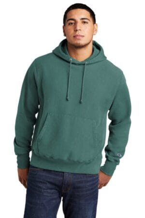 CACTUS GDS101 champion reverse weave garment-dyed hooded sweatshirt