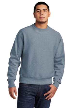 SALTWATER GDS149 champion reverse weave garment-dyed crewneck sweatshirt