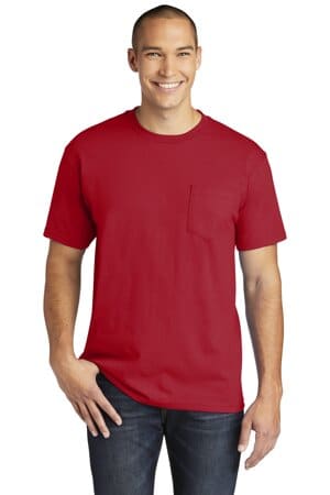 SPORT SCARLET RED H300 gildan hammer pocket t-shirt