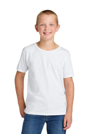 WHITE IC46B jerzees ultimate youth ring spun t-shirt