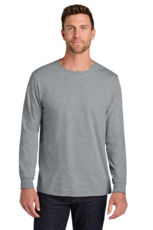 ATHLETIC HEATHER IC46L jerzees ultimate unisex ring spun long sleeve t-shirt