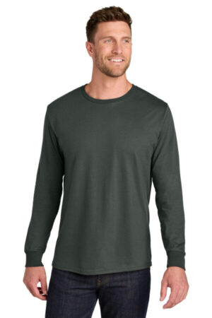 CHARCOAL GREY IC46L jerzees ultimate unisex ring spun long sleeve t-shirt