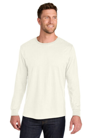 SWEET CREAM HEATHER IC46L jerzees ultimate unisex ring spun long sleeve t-shirt