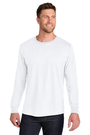 WHITE IC46L jerzees ultimate unisex ring spun long sleeve t-shirt