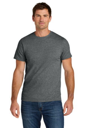 CHARCOAL HEATHER IC46M jerzees ultimate unisex ring spun t-shirt