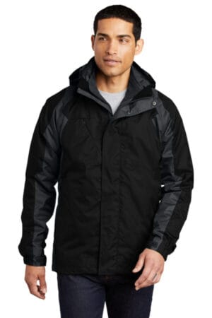 BLACK/ INK GREY J310 port authority ranger 3-in-1 jacket