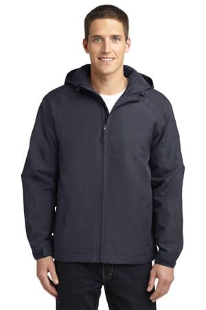 J327 port authority hooded charger jacket