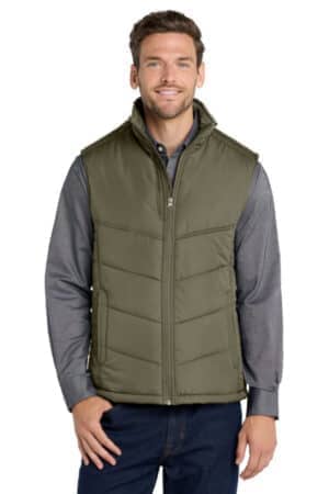 OLIVE J709 port authority puffy vest