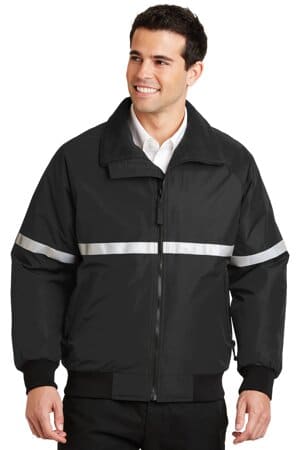 J754R port authority challenger jacket with reflective taping