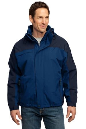 REGATTA BLUE/ NAVY TLJ792 port authority tall nootka jacket