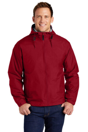 RED/ LIGHT OXFORD JP56 port authority team jacket
