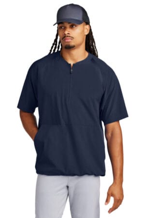 TRUE NAVY JST489 sport-tek repeat 1/2-zip short sleeve jacket