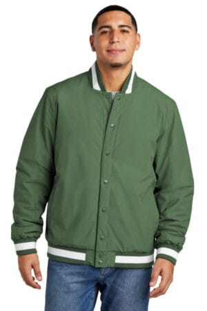 FOREST GREEN JST58 sport-tek insulated varsity jacket