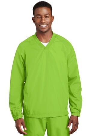 JST72 sport-tek v-neck raglan wind shirt