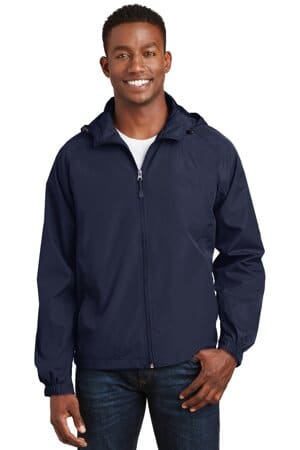 TRUE NAVY JST73 sport-tek hooded raglan jacket