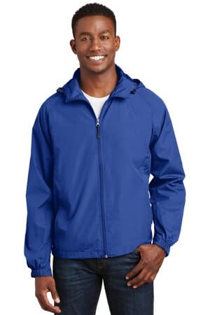 JST73 sport-tek hooded raglan jacket