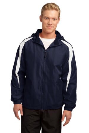 JST81 sport-tek fleece-lined colorblock jacket