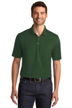 DEEP FOREST GREEN K110 port authority dry zone uv micro-mesh polo
