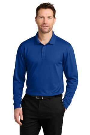 K240LS port authority wearever performance pique long sleeve polo