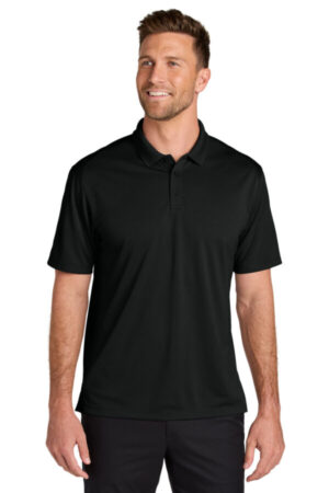 DEEP BLACK K240 port authority wearever performance pique polo