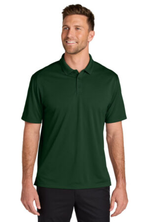 DEEP FOREST GREEN K240 port authority wearever performance pique polo