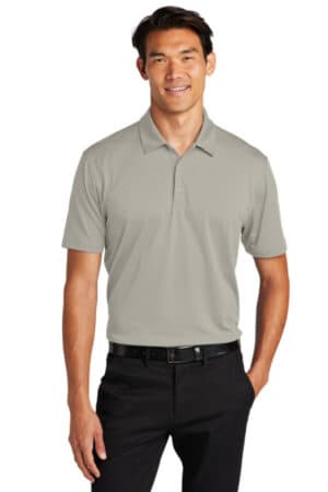 SILVER K398 port authority performance staff polo