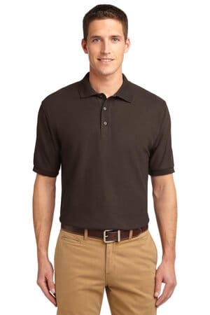 COFFEE BEAN K500ES port authority extended size silk touch polo